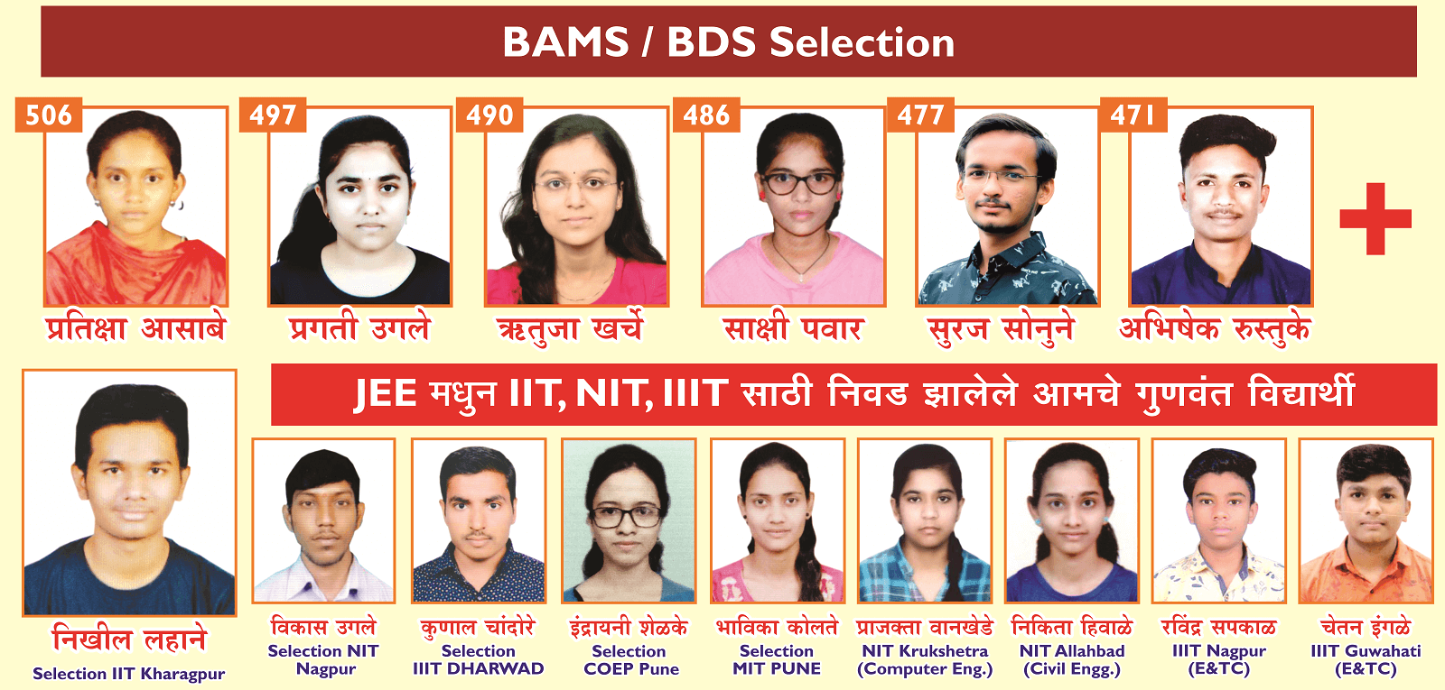 Shivsai BAMS selected candidate